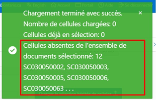 Création et chargement de sélections enregistrées